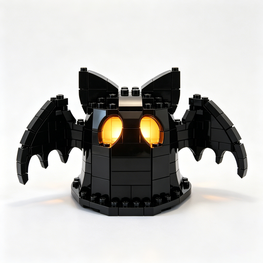 🦇 Collectible Glowing Bat Ghost Brick Set 👻✨