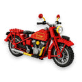 🏍️ Juego de construcción de bloques de la motocicleta americana clásica del 125º aniversario
