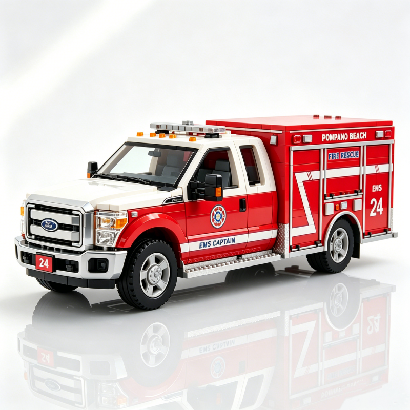 🚑 F-550 EMS Emergency Response Vehicle Building Set
