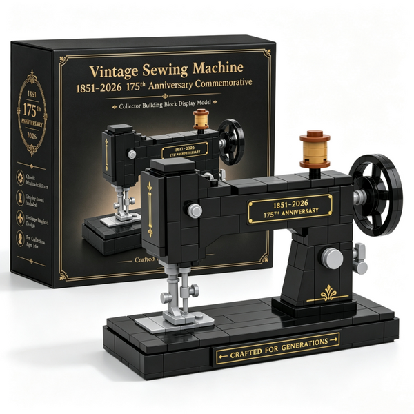 Vintage Sewing Machine Brick Building Set – 175th Anniversary Collector Edition (1851–2026)