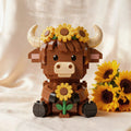 Sunflower Highland Cow Brick Set🌻🐂