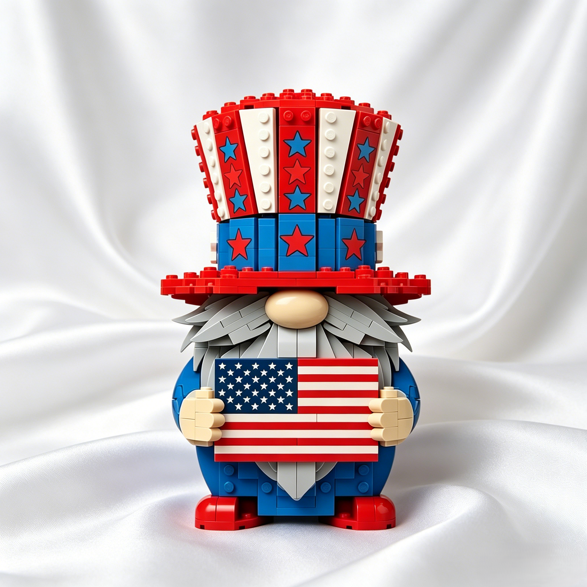 Amerika 250. Jubiläums-Zwergen-Baustein-Set