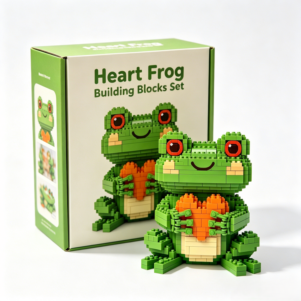 Heart Frog Building Blocks Set