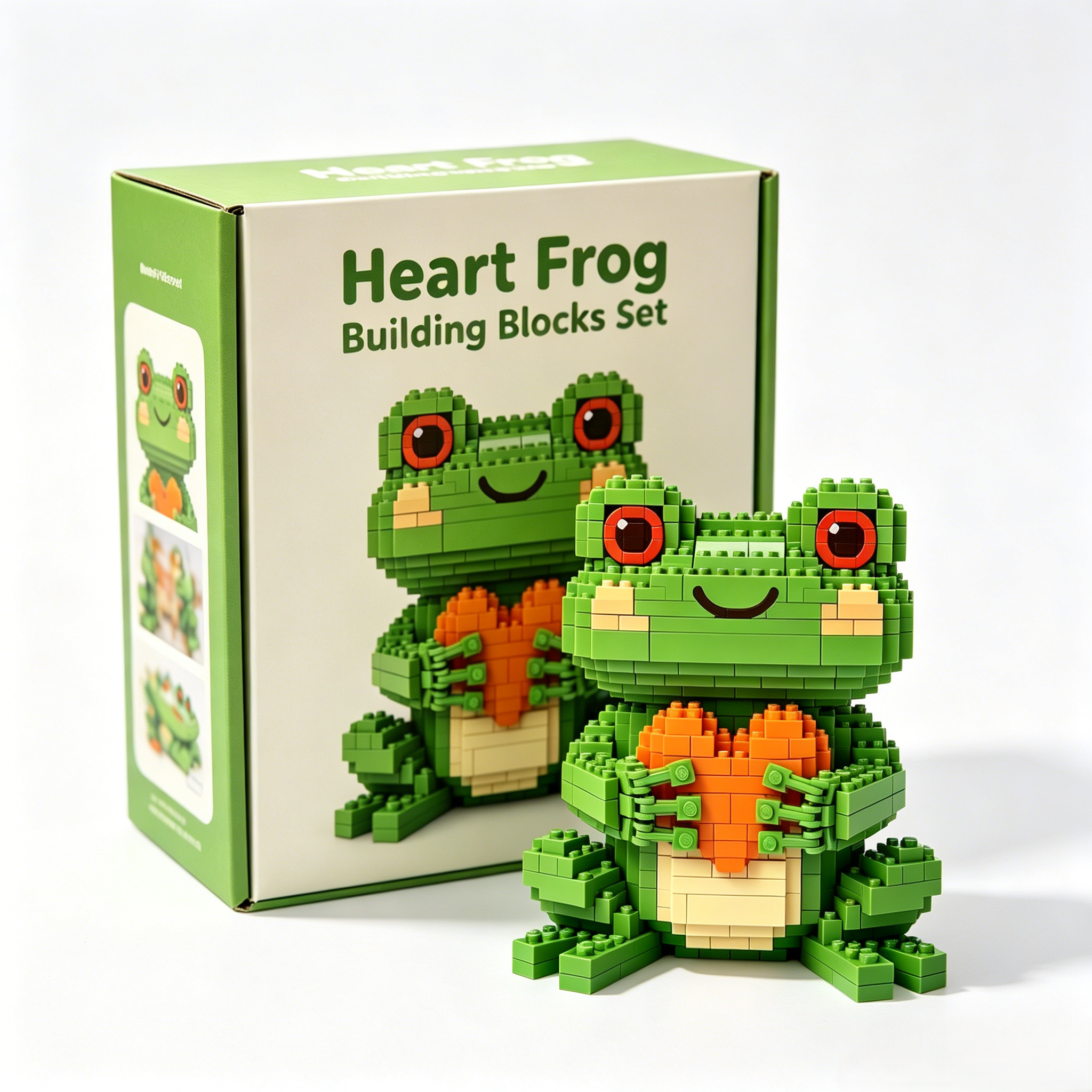 Heart Frog Building Blocks Set