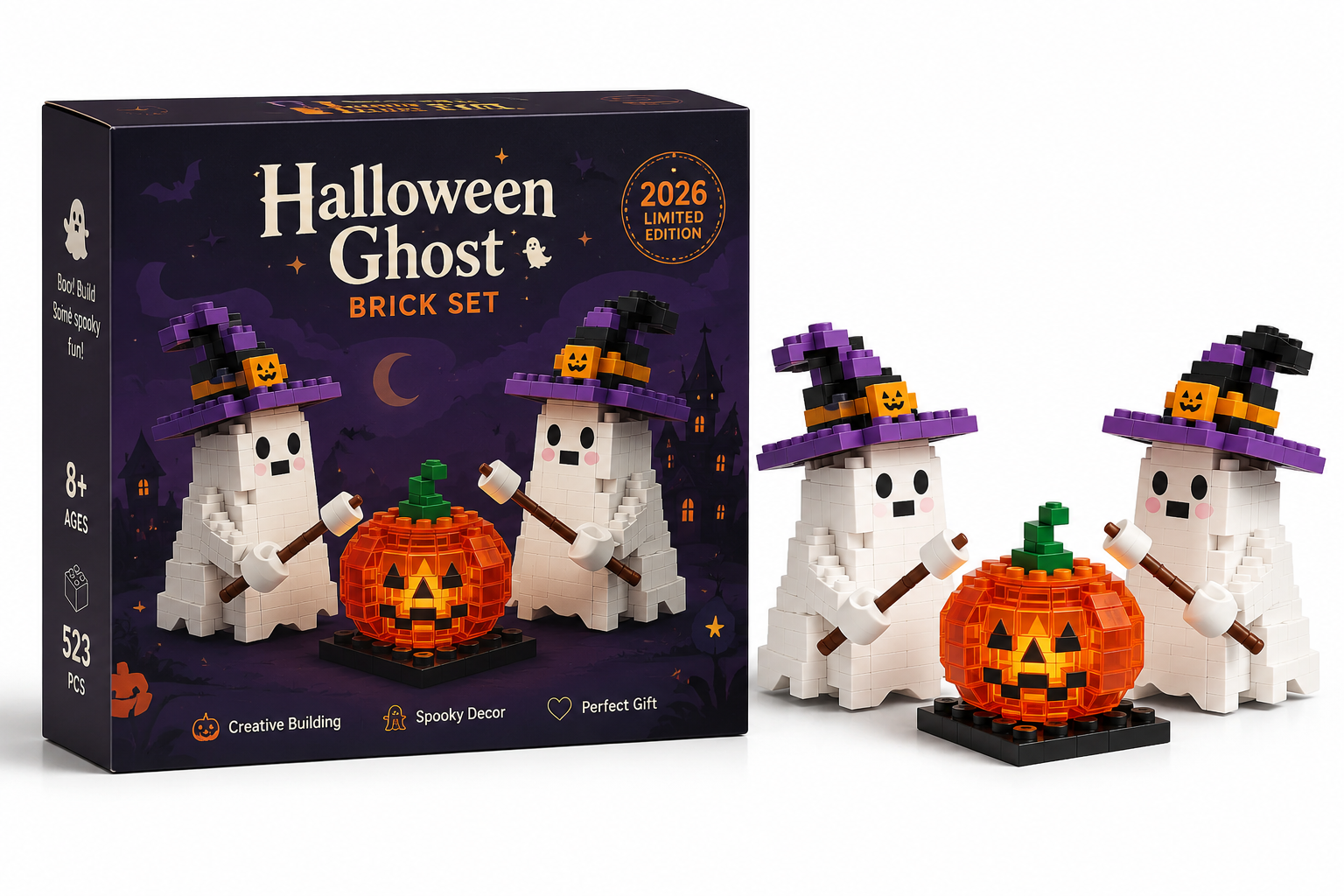 2026 Limited Edition – Halloween Geister-Baustein-Set👻