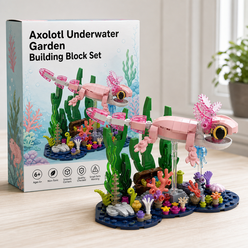 Axolotl Underwater Garden Building Block Set