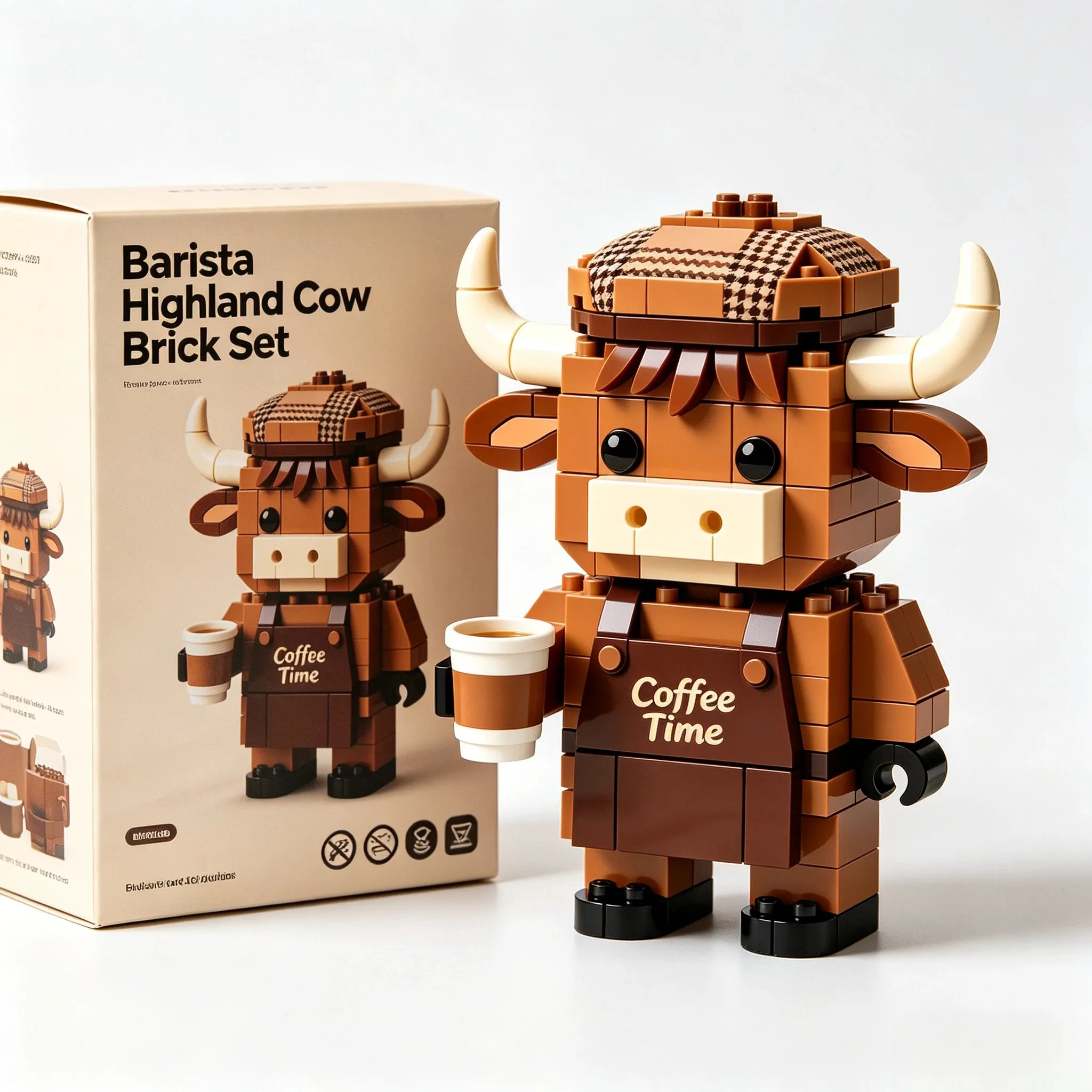 Scotland Highland Cow Brick Set Collection