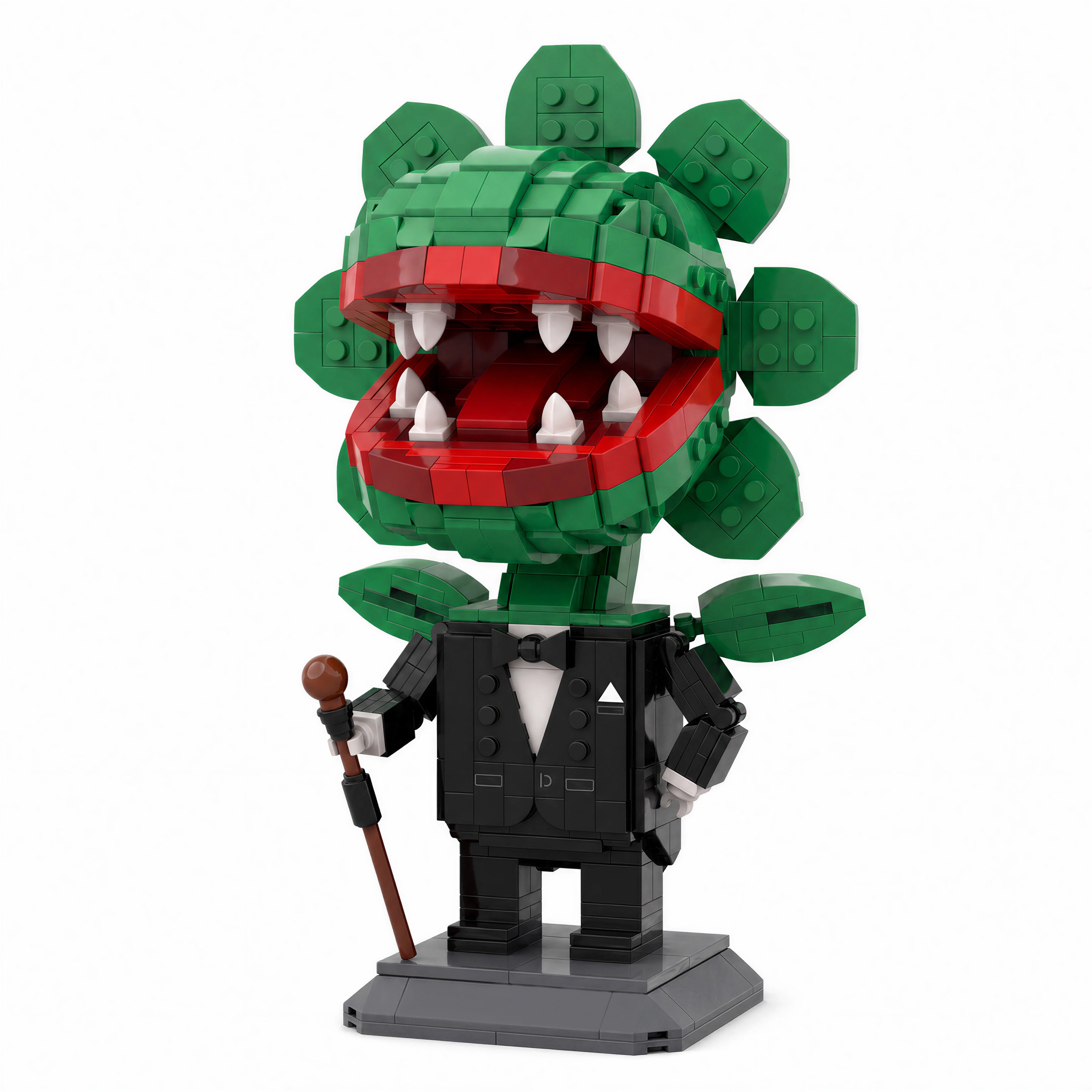 Gentleman Carnivorous Plant Brick Set | Quirky Monster Flower Building Kit for Adults