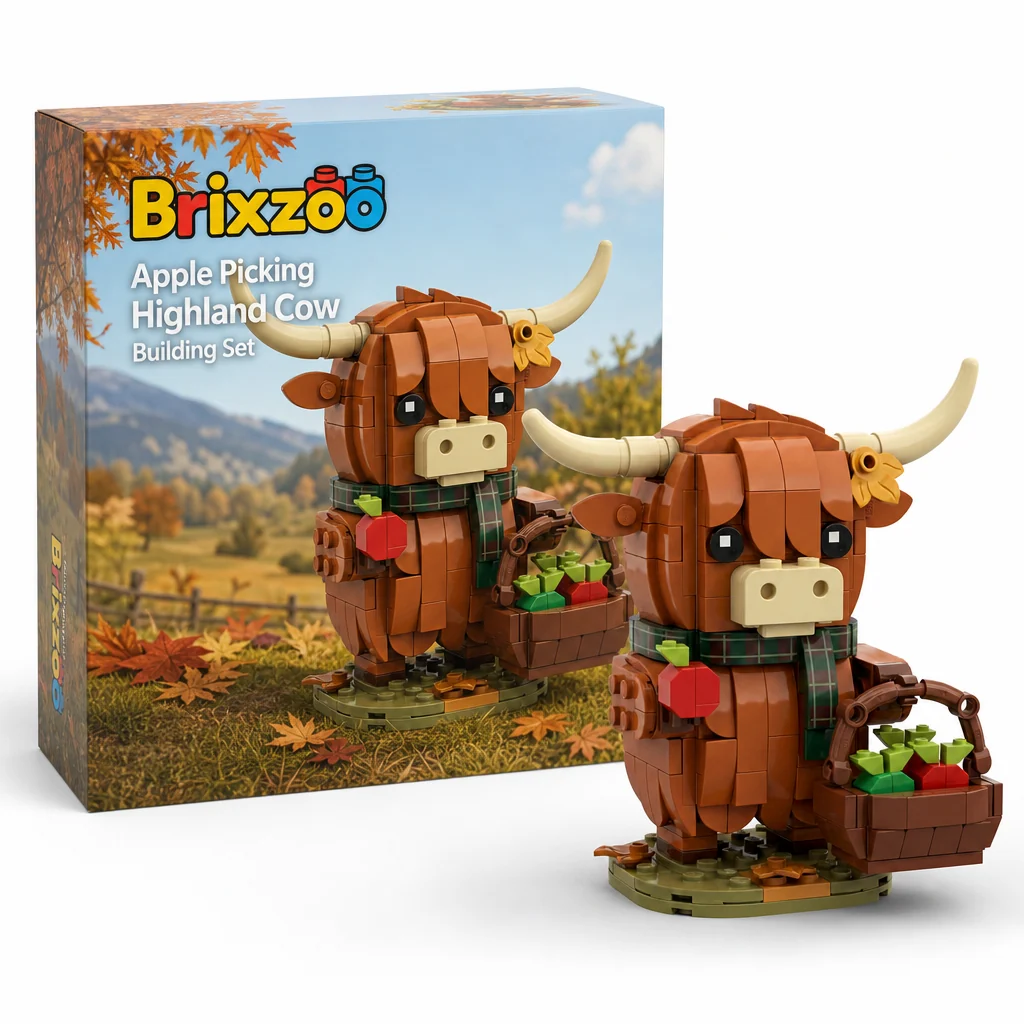 Scotland Highland Cow Brick Set Collection