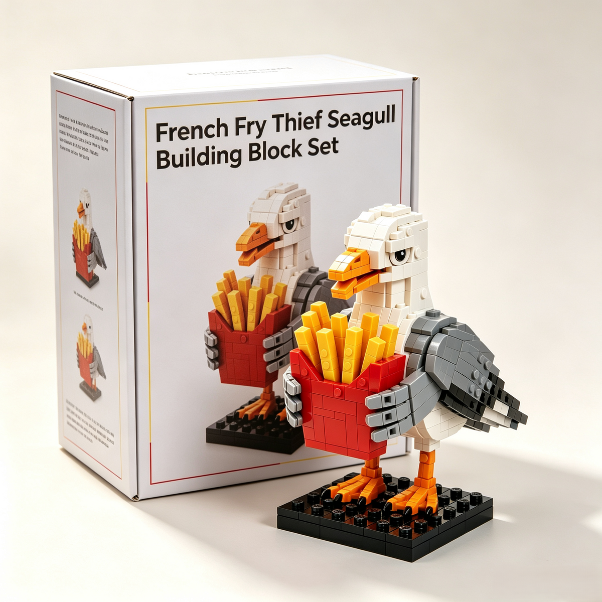 French Fry Thief Seagull Building Block Set