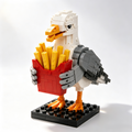 French Fry Thief Seagull Building Block Set