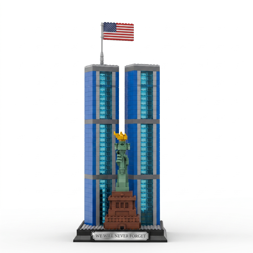 American Memorial Skyline Brick Set for Adults