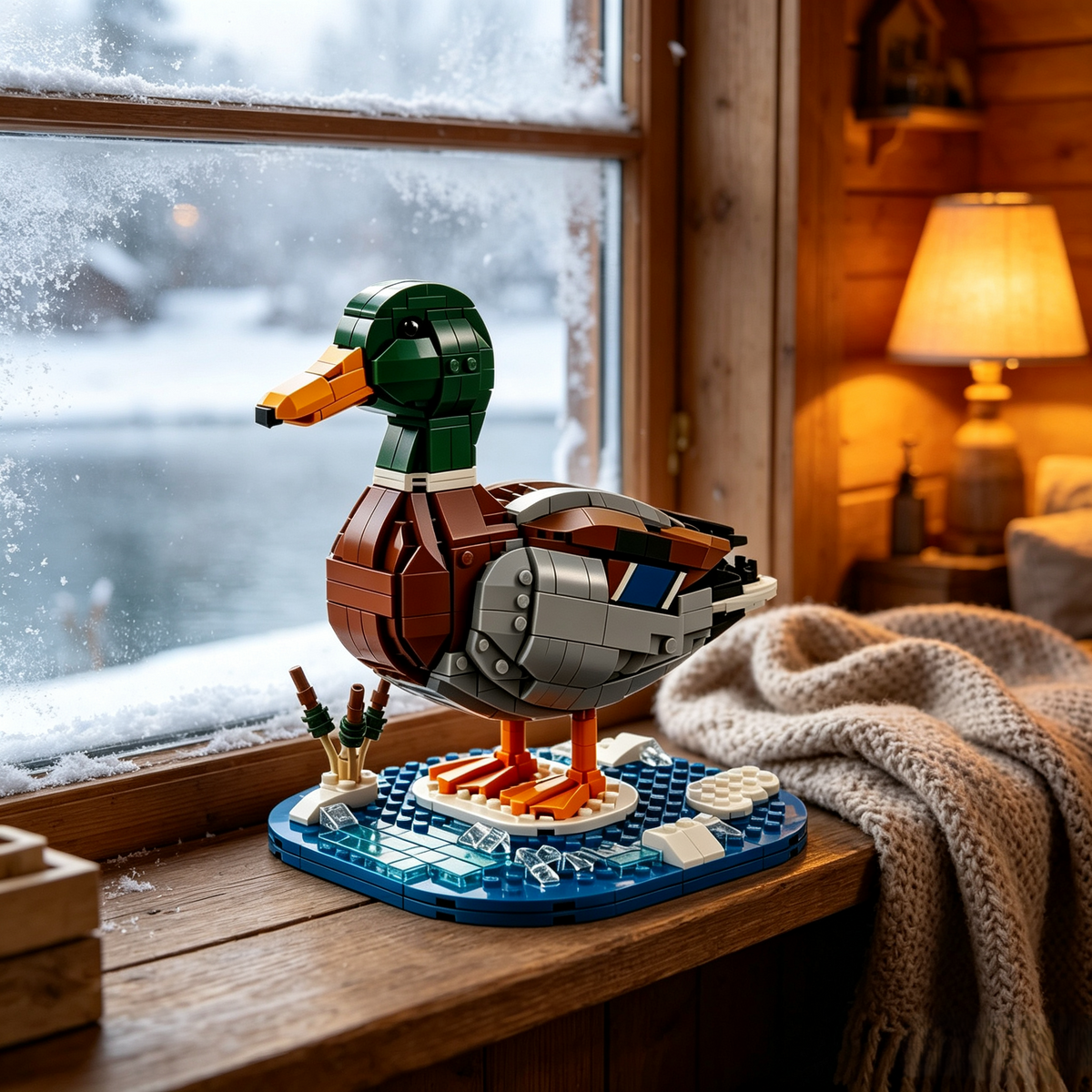 Lakeside Mallard Duck Building Block Set