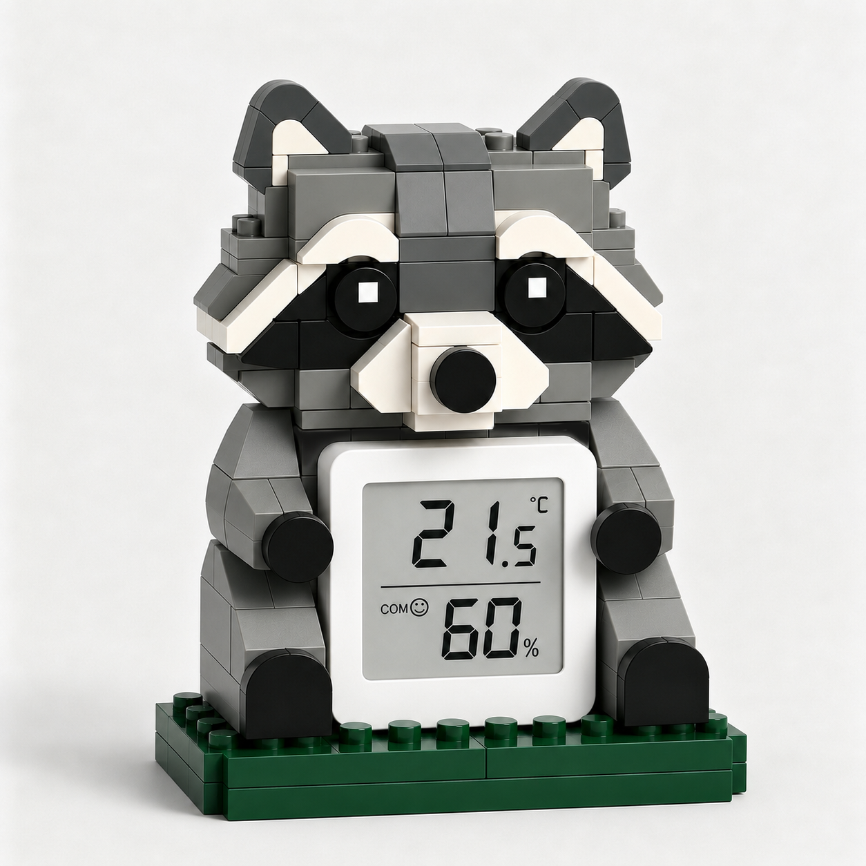 Raccoon Climate Keeper Building Set | Functional Desk Décor