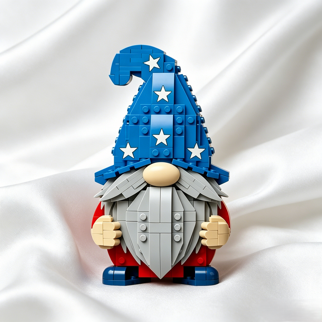 America 250th Anniversary Gnome Building Block Set
