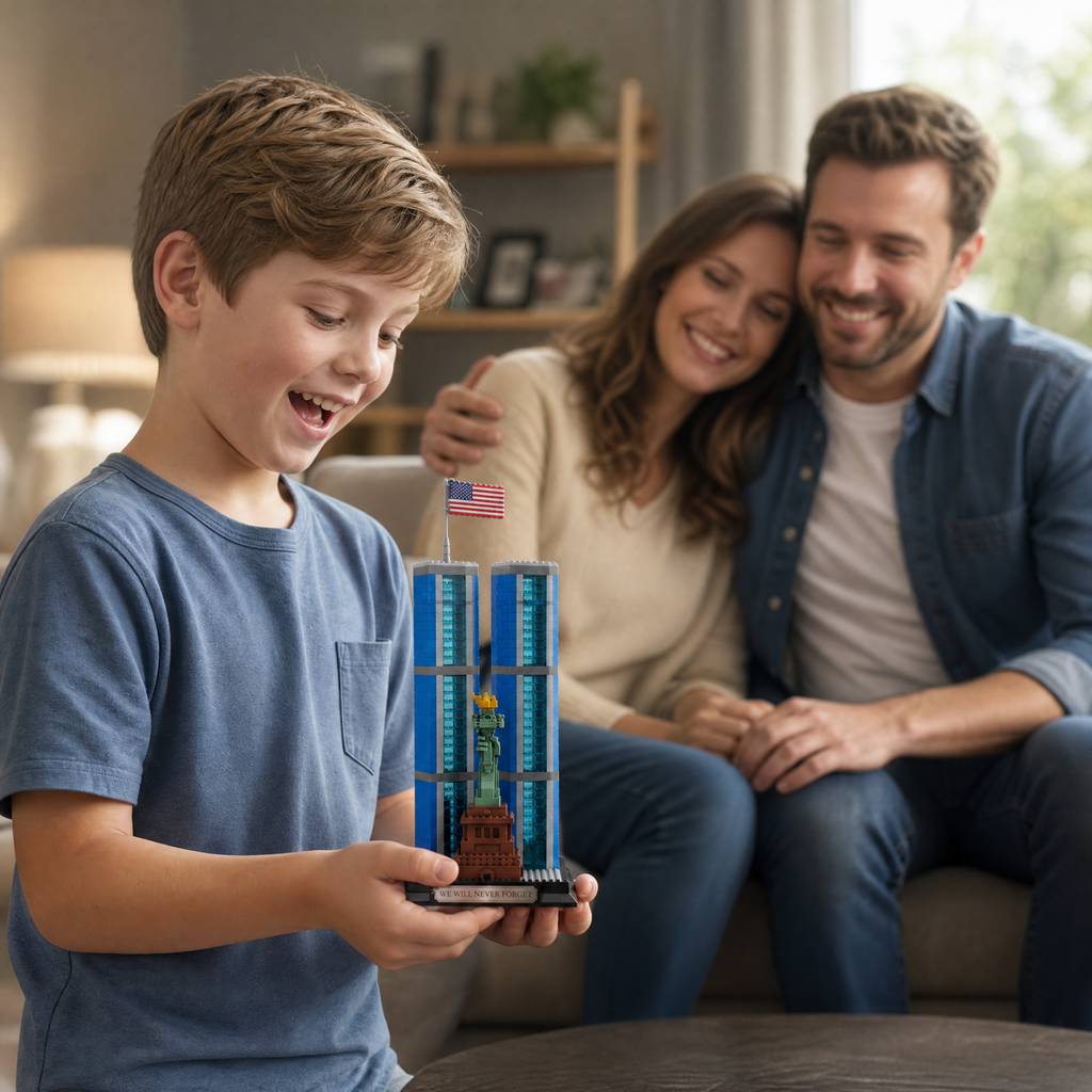 American Memorial Skyline Brick Set for Adults