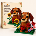 Blooming Dachshund Garden Brick Set 🐶🌻🌹
