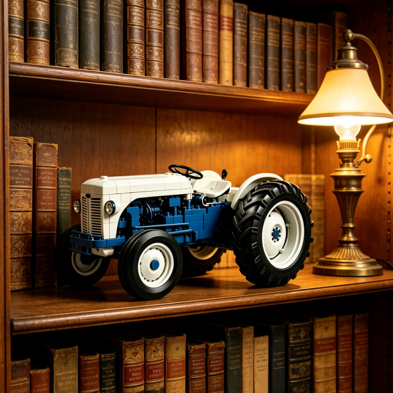 🚜 Set de bloques de construcción de tractor agrícola vintage – Patrimonio de los años 50