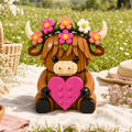 BloomHeart Highland Cow Brick Set 🌸💗