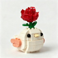 🐦🌹1x Little Bird, Big Bloom Brick Set