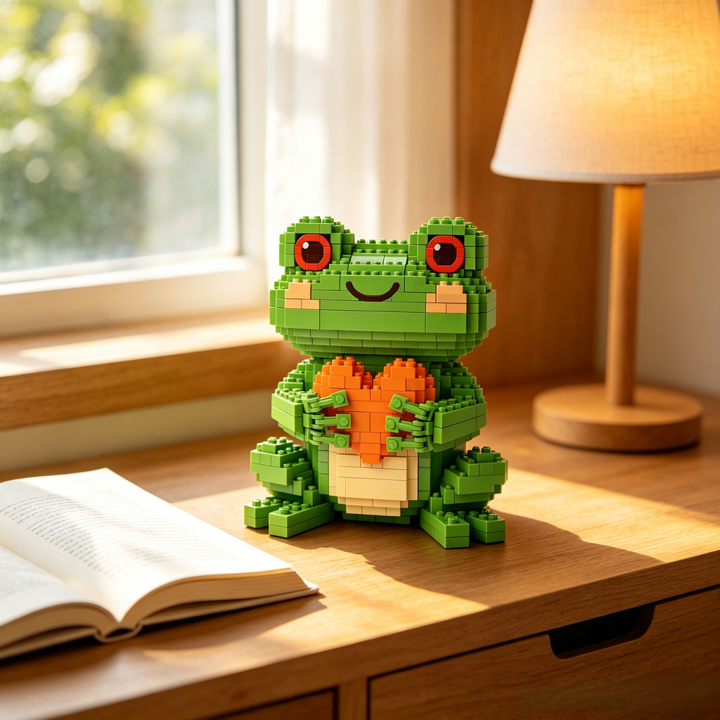 Heart Frog Building Blocks Set