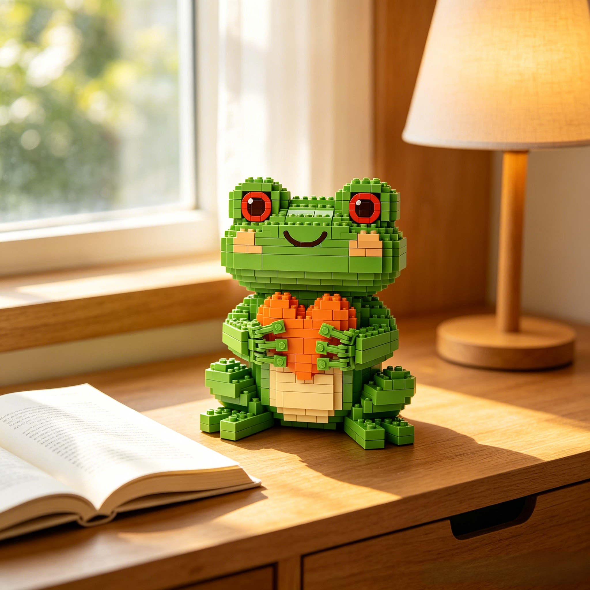 Heart Frog Building Blocks Set