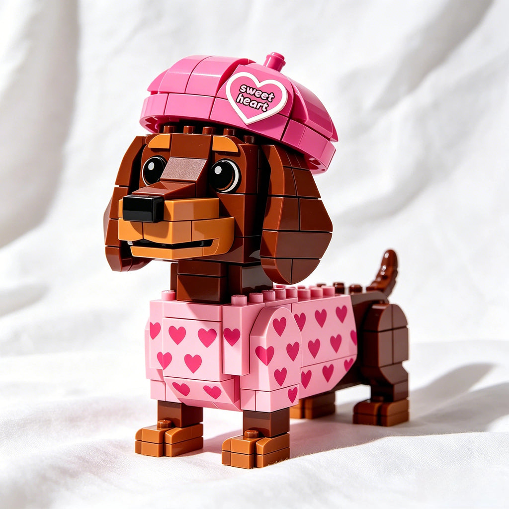Juego de construcción de bloques Dálmata Rosa Cariño 🩷