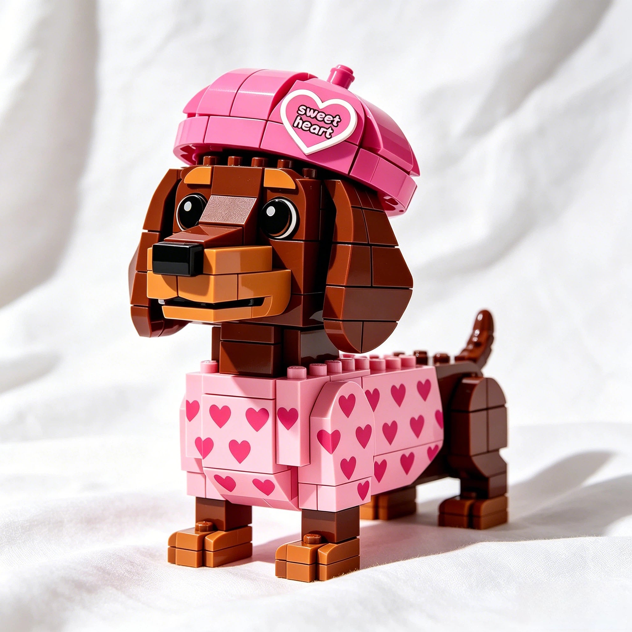 Juego de construcción de bloques Dálmata Rosa Cariño 🩷