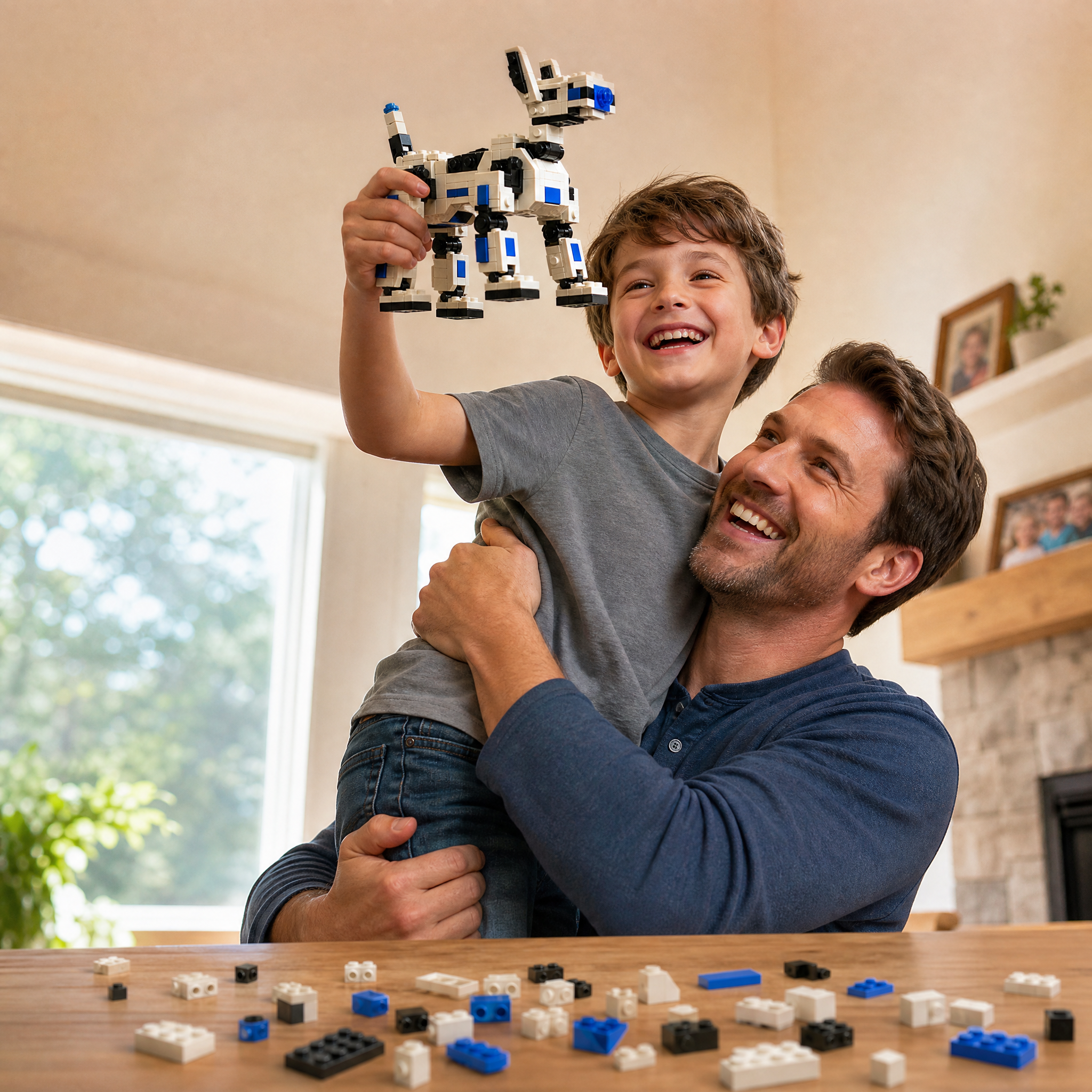 Cyber Companion Robot Dog Brick Set | Futuristic Mechanical Display Model for Adults