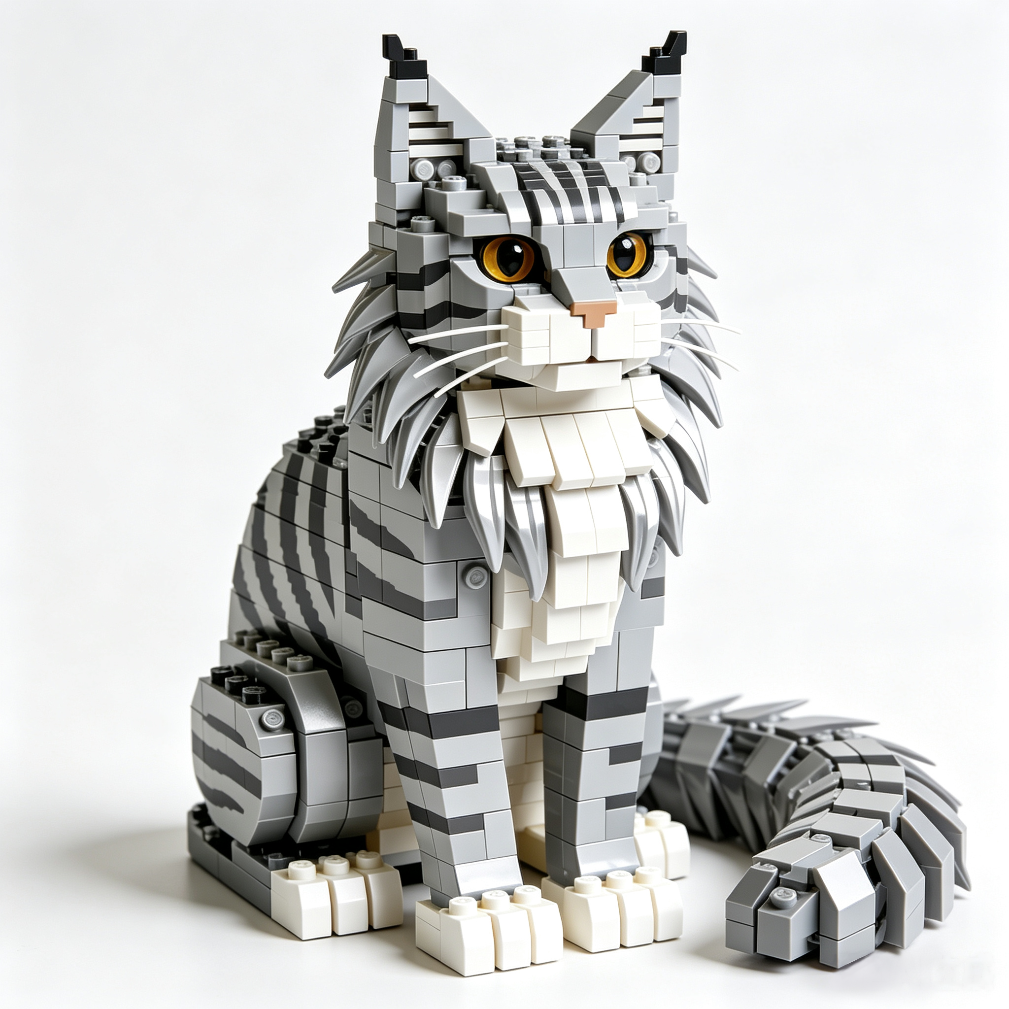 Brick Cats – Maine Coon Cat Building Kit