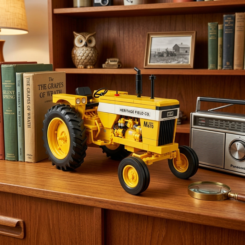 Heritage Field M670 Tractor - Vintage Farm Tractor Collector Brick Set