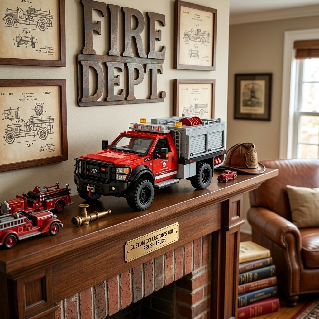 🚒F-550 Fire Rescue Truck Building Set - Salute to the heroes who went against the flames