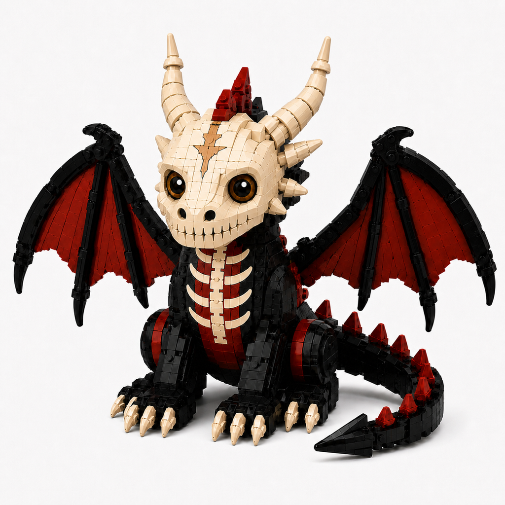 💀🔥 Boneflame Dragon Brick Set-2026 Halloween Limited Edition