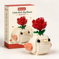 🐦🌹1x Little Bird, Big Bloom Brick Set
