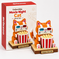 🐱🍿 Collectible Movie Night Cat Brick Set 😎✨