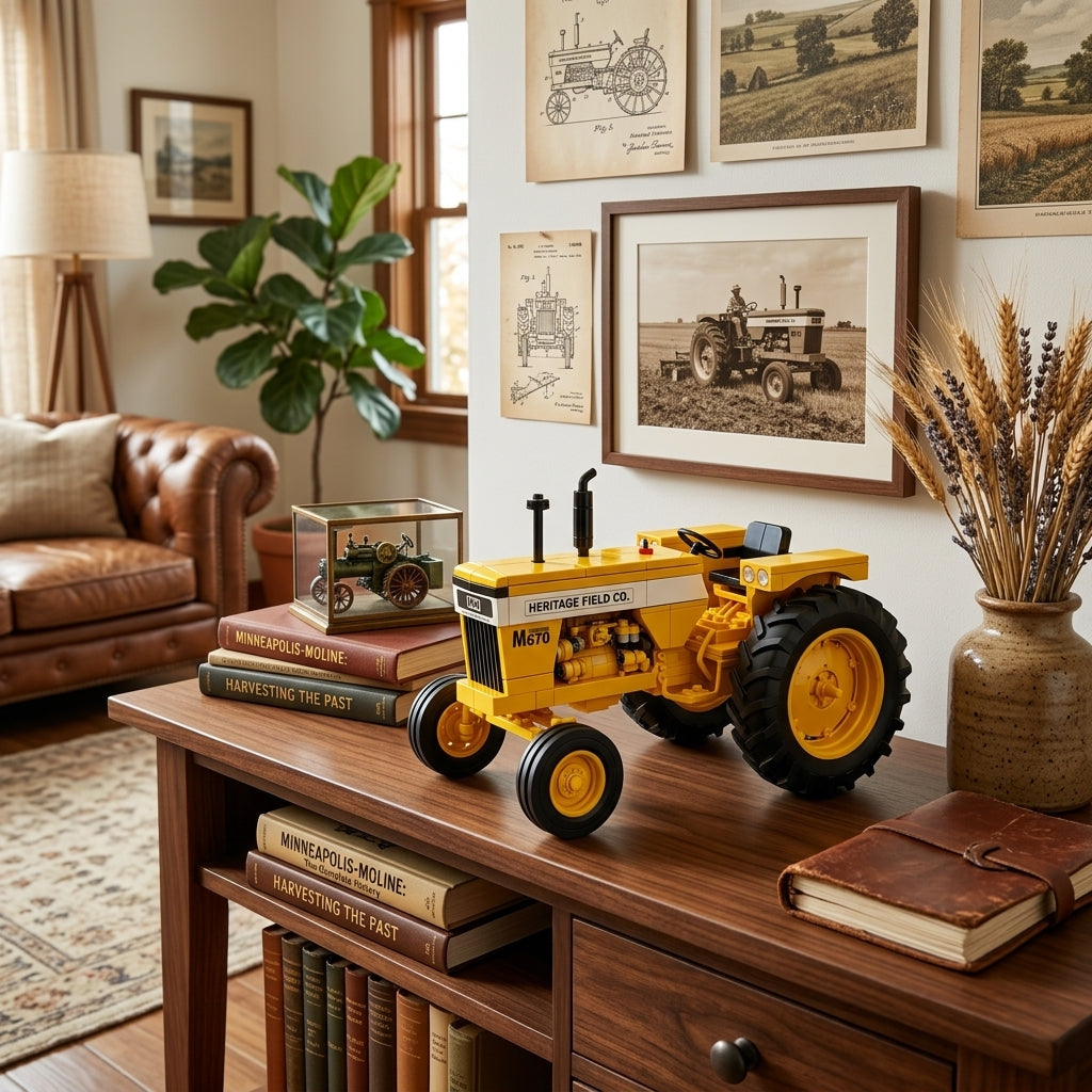 Heritage Field M670 Tractor - Vintage Farm Tractor Collector Brick Set
