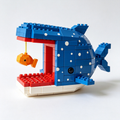 🐋🐟 Big Fish Chasing Little Fish Brick Set
