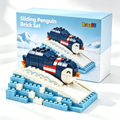 Little Sliding Penguin Winter Brick Set 🐧❄️ | Kawaii Snowy Scene Building Kit with Iceberg