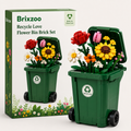 ♻️🌼Recycle Love Flower Bin Brick Set