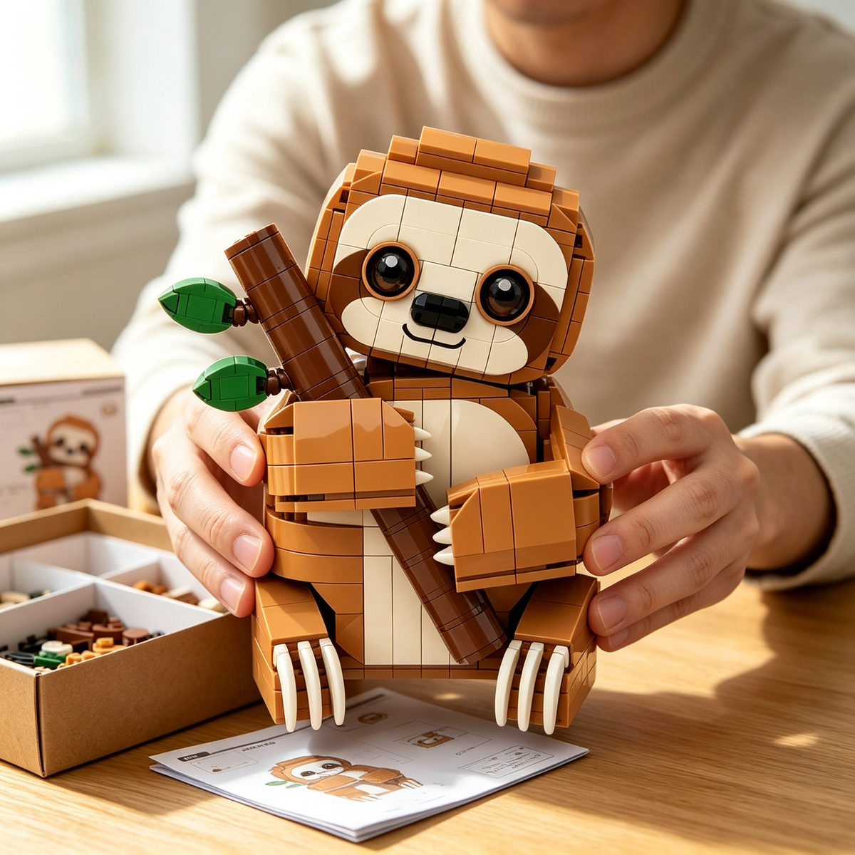 🦥 Cozy Hug Sloth Building Set 🌿