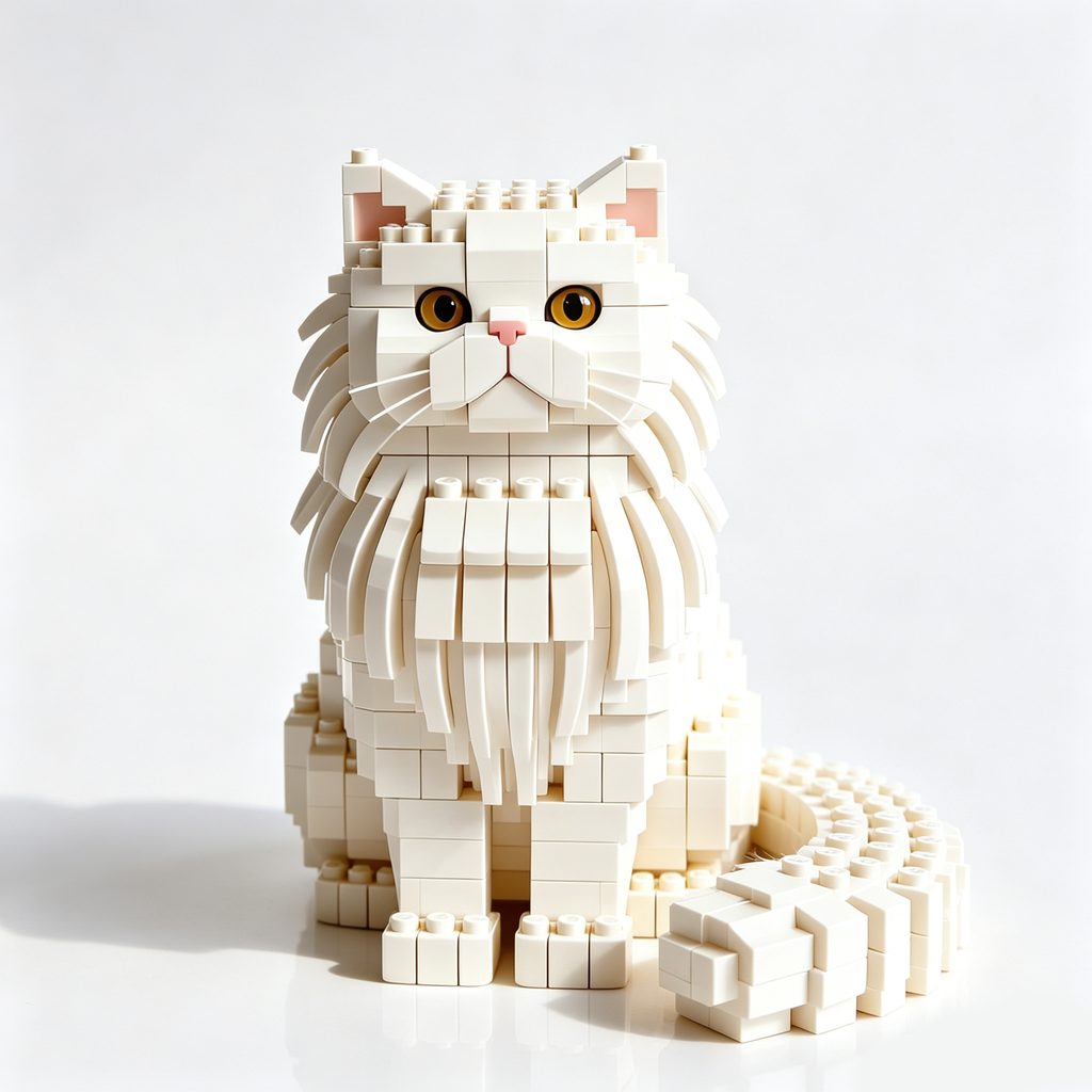 Brick Cats –  Persian Cat Building Kit