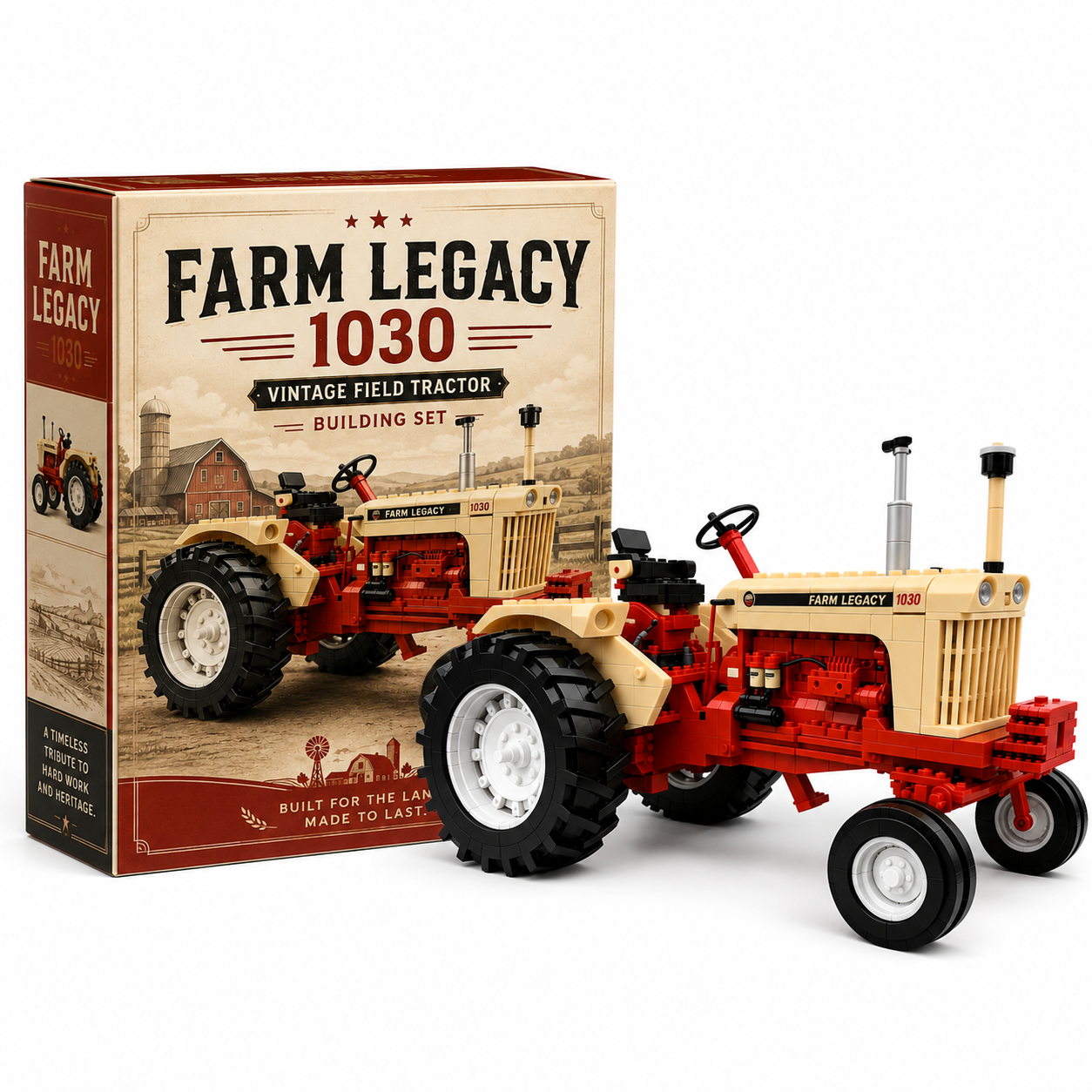 Farm Legacy 1030 Vintage Field Tractor Building Set
