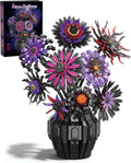🖤Dunkle Sonnenblumen Bau-Set mit Vase