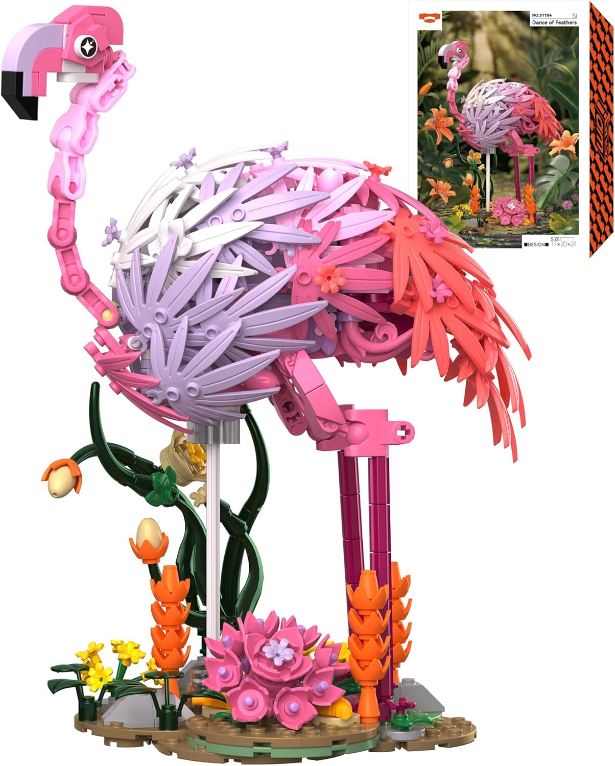 🦩Flamingo Building Set- Dance of Feathers