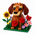 Blooming Dachshund Garden Brick Set 🐶🌻🌹