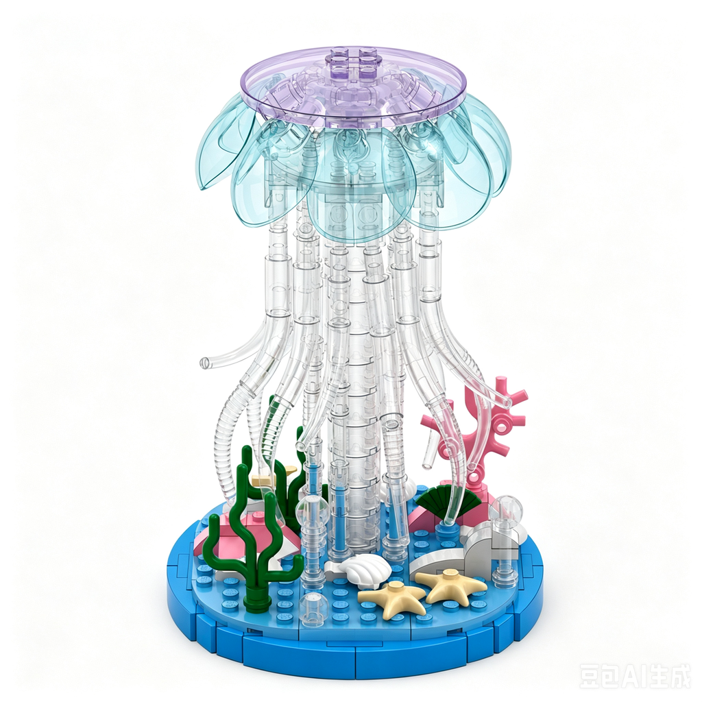 Crystal Jellyfish Underwater Building Set