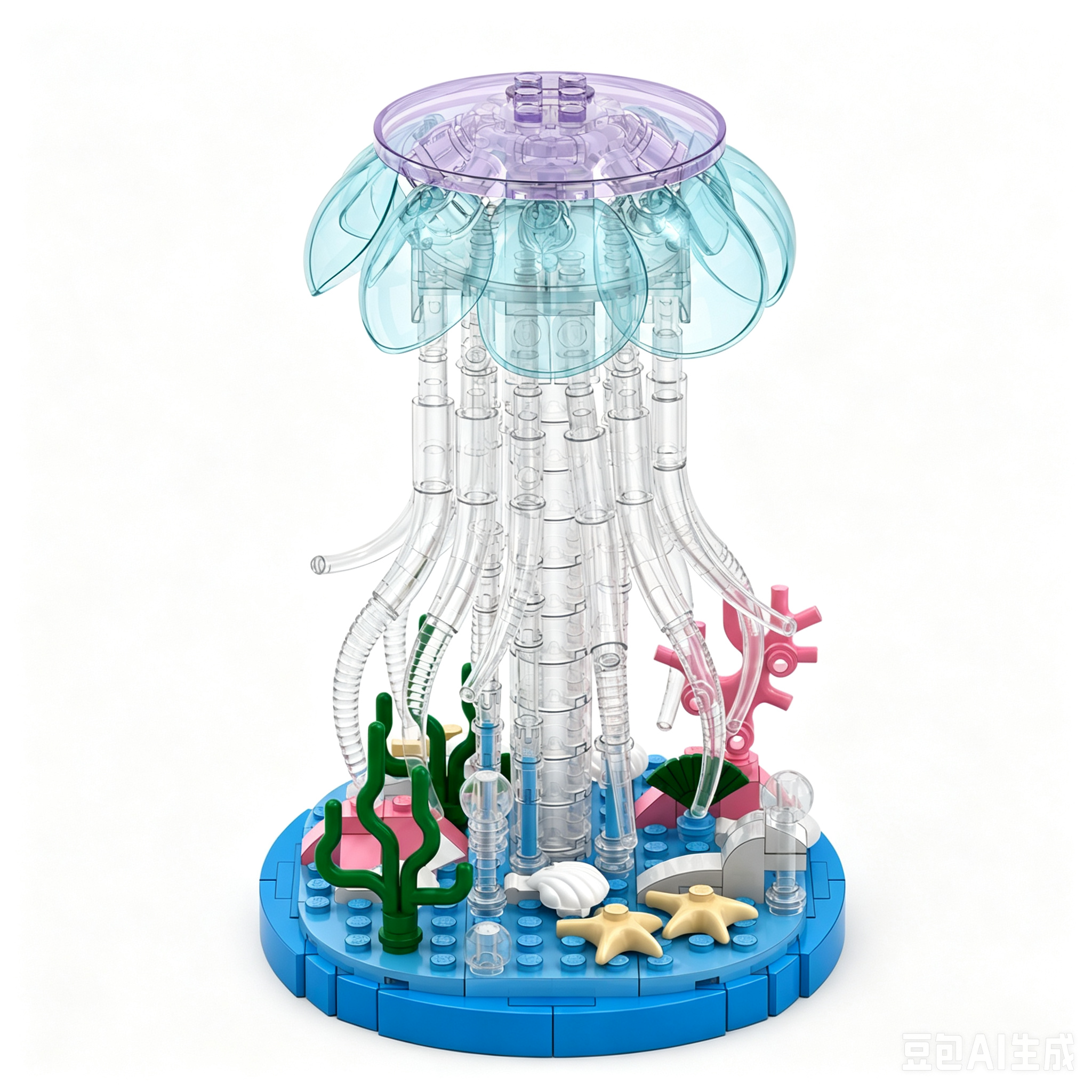 Crystal Jellyfish Underwater Building Set