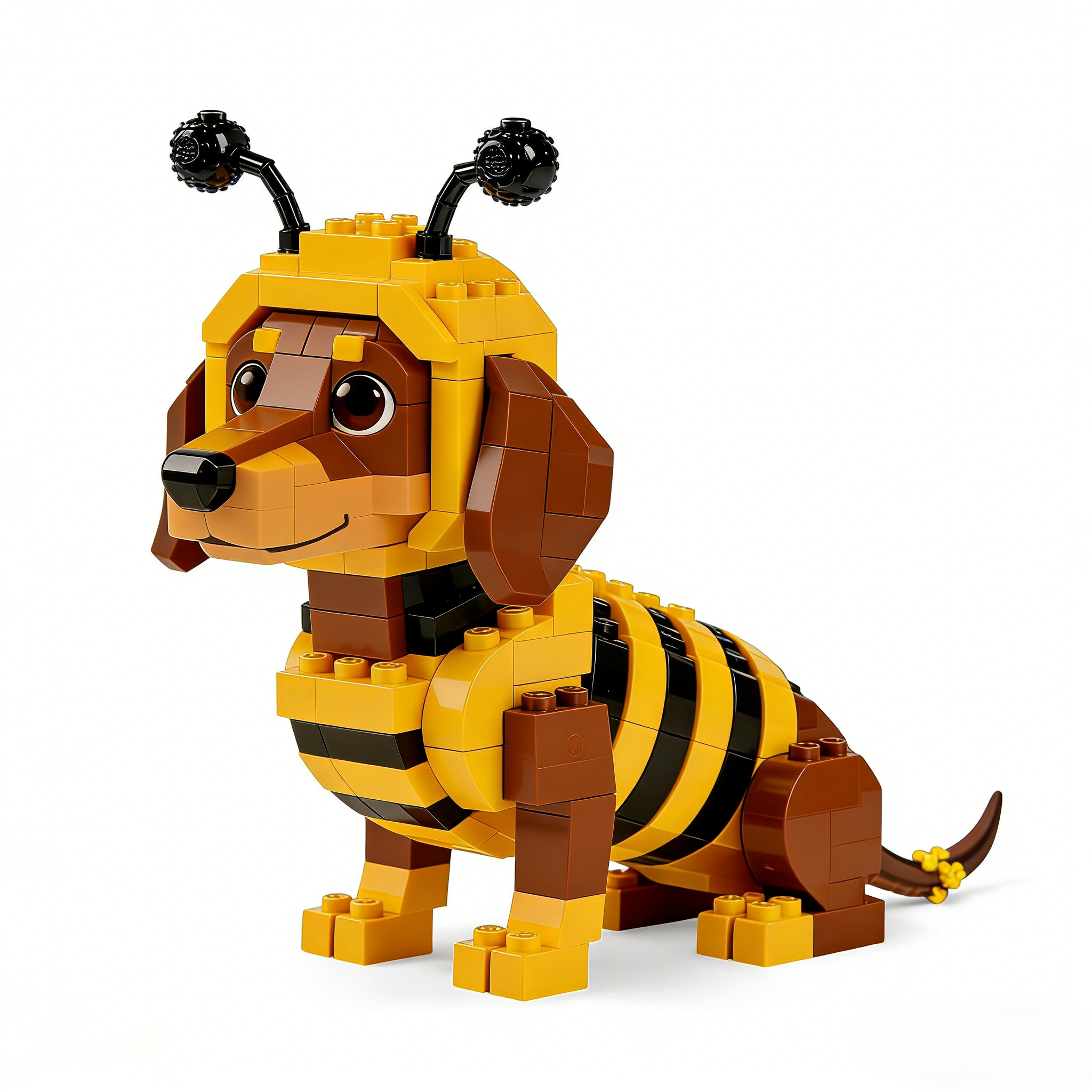🐕Bienen-Dackel-Baustein-Set
