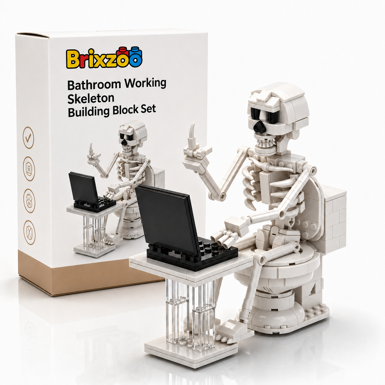 Bathroom Working Skeleton Building Block Set