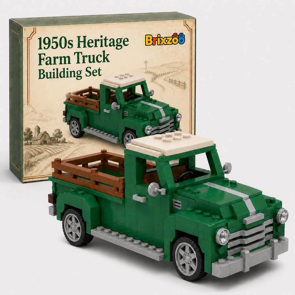 1950s Heritage Farm Truck Building Set 🛻🌾